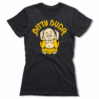 Logo-Bitty-Buda-Women-T-Shirt-Black