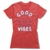Good-Vibes-Bitty-Buda-Women-T-Shirt-Red