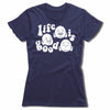Life-Is-Good-Bitty-Buda-Women-T-Shirt-Navy