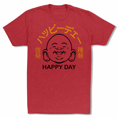 Bitty-Buda-Happy-Day-Men-T-Shirt-Red
